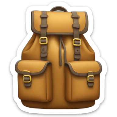 Rucksack mit großem D sticker