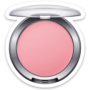 makeup powder compact pink blush sticker