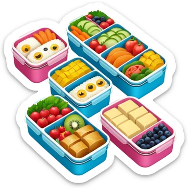 meal prep bento boxes sticker
