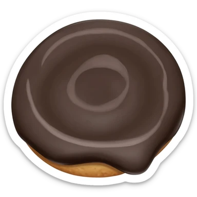 Black and white cookie sticker