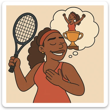 Google big dreams  Serena Williams sticker