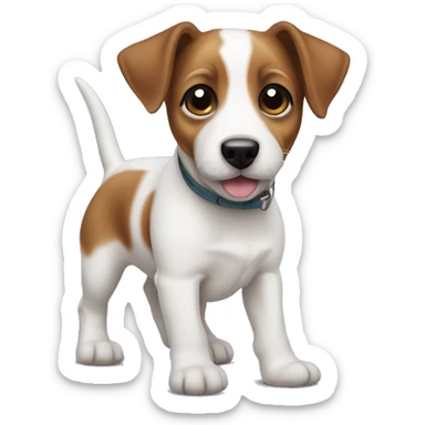 Puppy Jack Russell terrier  sticker