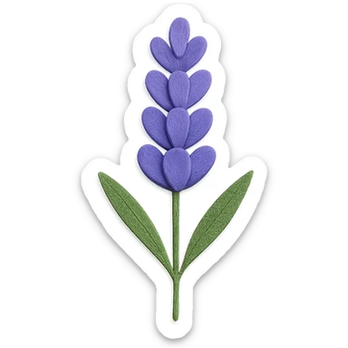 lavender flower sticker