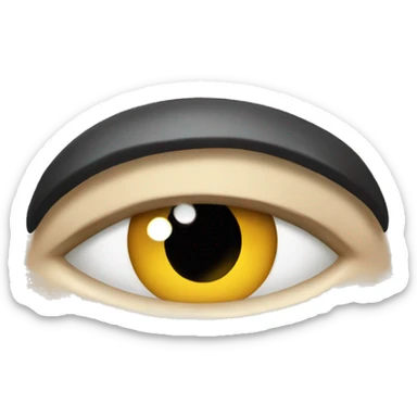 Sad annoyed eye roll sticker