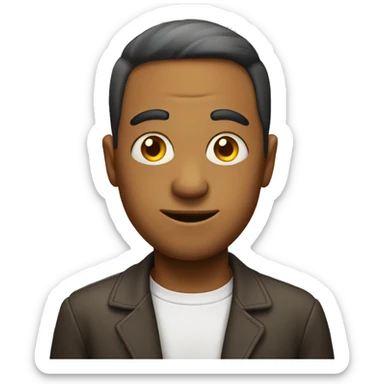 an emoji with a smirk and rolling eyes sticker