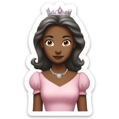 princess with two feet behind her head like bunny eares sticker