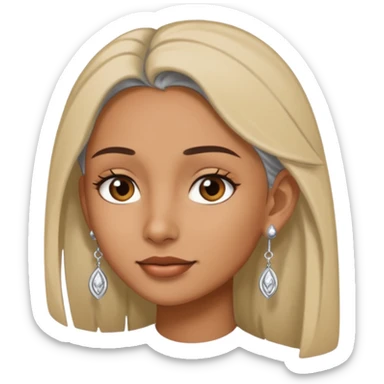 hipster earring sticker