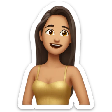 Rosalía cantando motomami Vila Tobella sticker