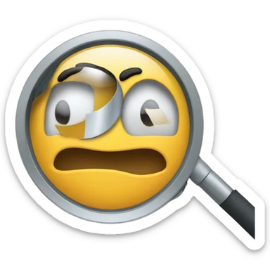 analyzing with magnifying mag sticker