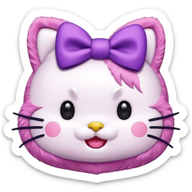 Hellokitty lila sticker