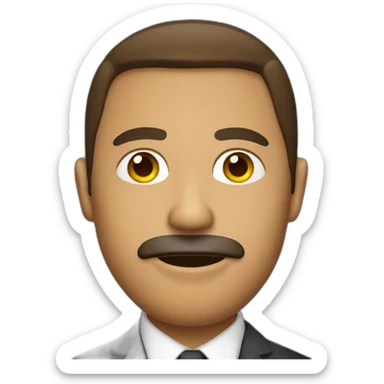 Mexican guy with suit sticker