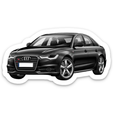 audi a6 c7 black 2016  sticker