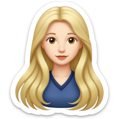 A beautiful woman. (There's a question mark.) sticker