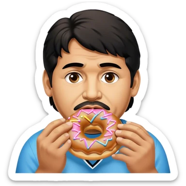 diego maradona giving you a donut sticker