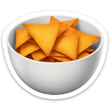 White bowl of Doritos  sticker