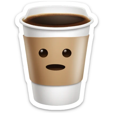 cup of coffee to go sticker