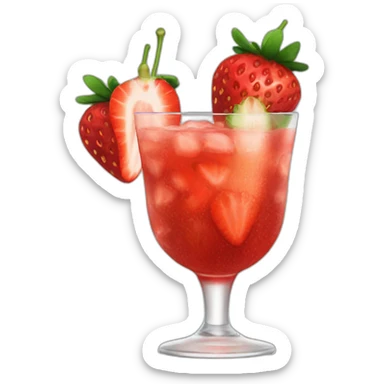 Cocktail strawberries  sticker