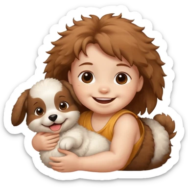 Best friends dog and baby sticker