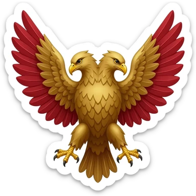double headed albanian eagle sticker