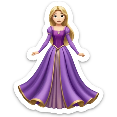 Rapunzel’s dress sticker