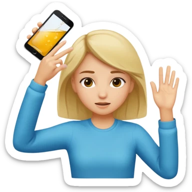 Girl doing dab sticker