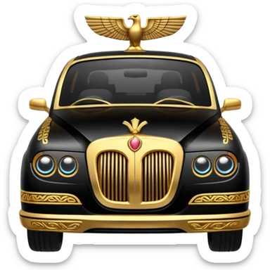 Egyptian STYLE car with Gold Details sticker