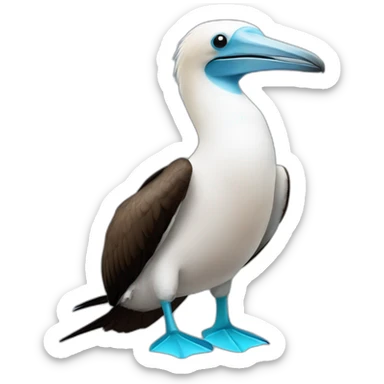Blue footed booby sticker