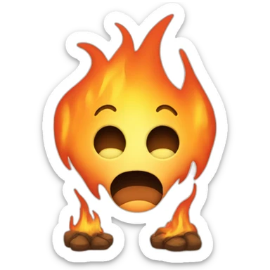 reddit on fire sticker