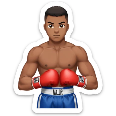 19 year old black aspiring boxer named Jett valor, from a humble background sticker