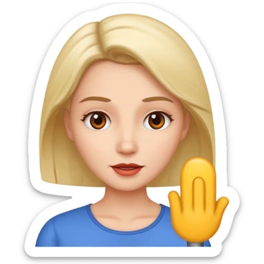 Mujer hablando sticker