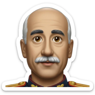 Hyperrealist francisco franco lgtbi sticker