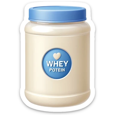 whey protein supplement sticker