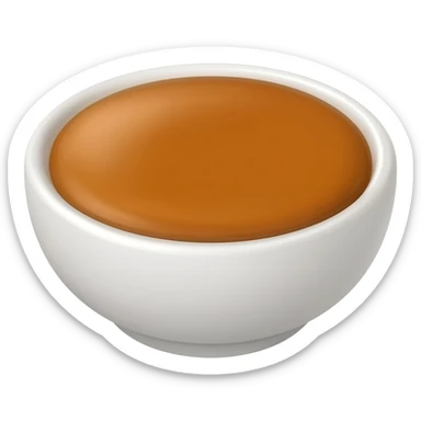 bowl with caramel sticker