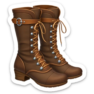 medievil boots, fantasy adveture boots, female sticker