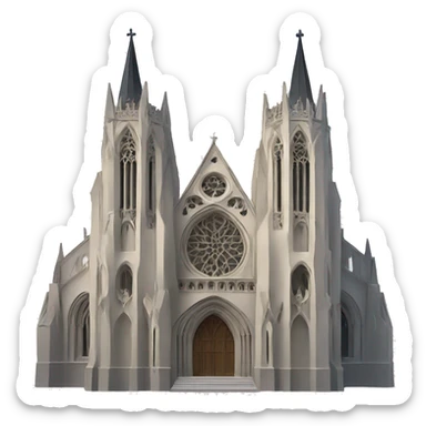 Gothic cathedral sticker