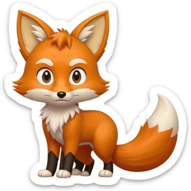 Sonic the hedgehog: Miles "Tails" Prower (the fox) sticker