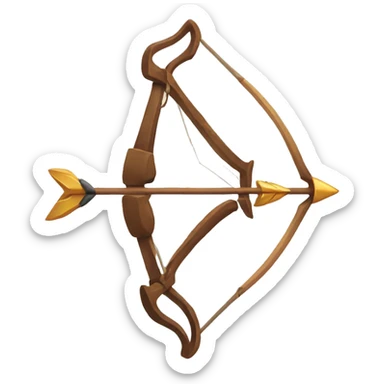 bow and arrow sticker