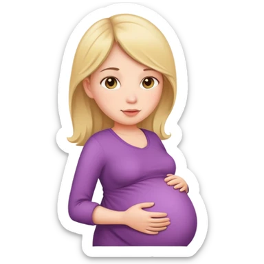 pregnant girl sticker
