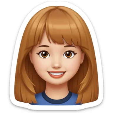Debby Ryan with straight bangs sticker