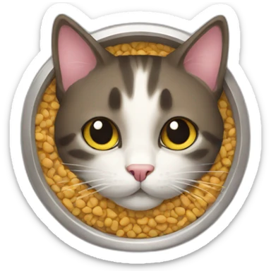 cat kibble sticker