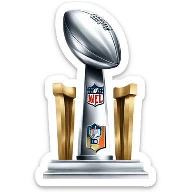 vince lombardi superbowl trophy sticker
