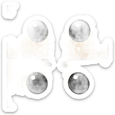 A box with (black dot Kirby eyes) sticker