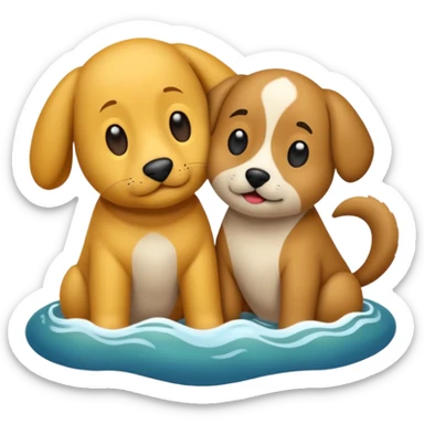 crea un emoji de buenas noches con texto : Buenas noches Javier y Tobi. Javier es un profesor y Tobi q sea un perro sticker