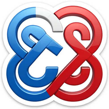 The percentage symbol is in the color of the American flag sticker