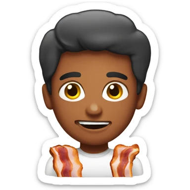 Vegan add bacon sticker