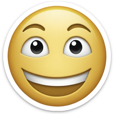 half smiling face sticker