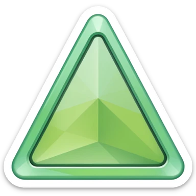 Light green triangle sticker