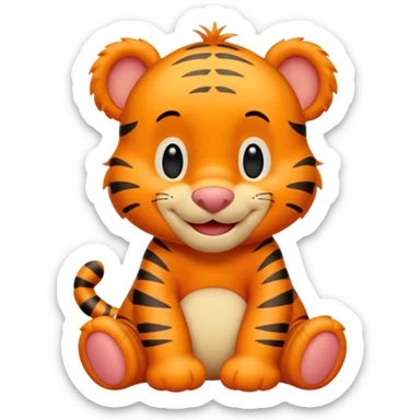 Tigger from the animated series Winnie the Pooh and Tigger Too sticker