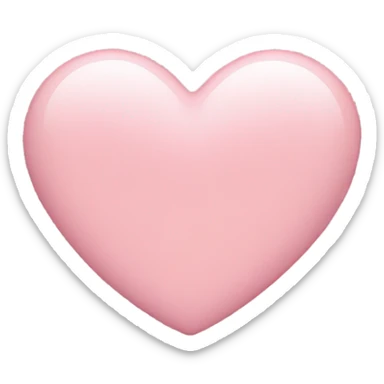 Light pink heart sticker