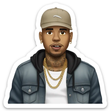 Chris Brown sticker